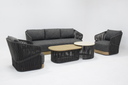 GALATA Sofa 3-Seater Dark
