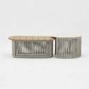 Galata Oval Coffee Table Set